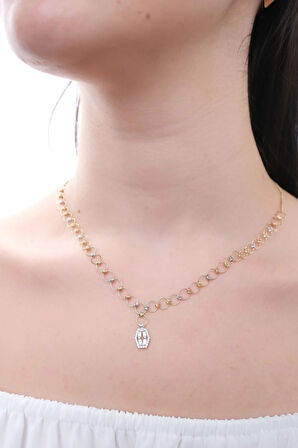 Baget Uç Dorika Toplu Halka Detay Kolye