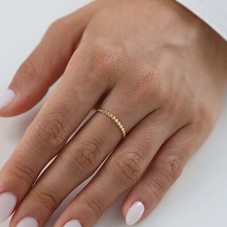 Nisera Halo Petek Altın Yüzük