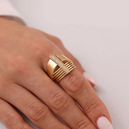 Nisera Tasarım Allegra Altın Yüzük