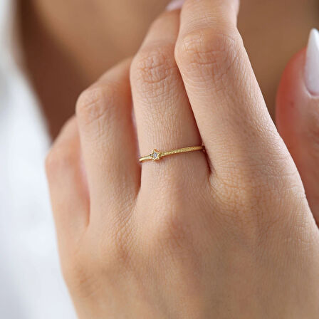 Nisera Sif Yıldız Altın Yüzük