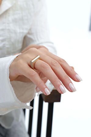 Kare Square Altın Yüzük