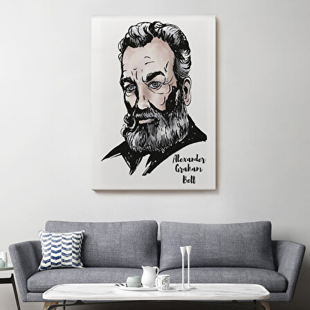 Alexander Graham Bell Dekoratif Kanvas Tablo-5916