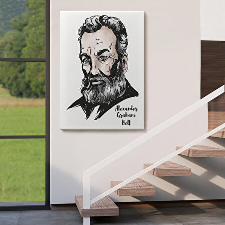 Alexander Graham Bell Dekoratif Kanvas Tablo-5916