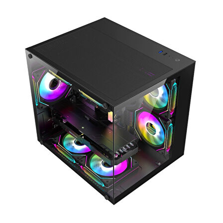 Xaser Cube X170 i5 12400F 16GB Ram 512GB M.2 NVMe SSD 6GB RTX3050 Masaüstü Oyuncu Bilgisayarı