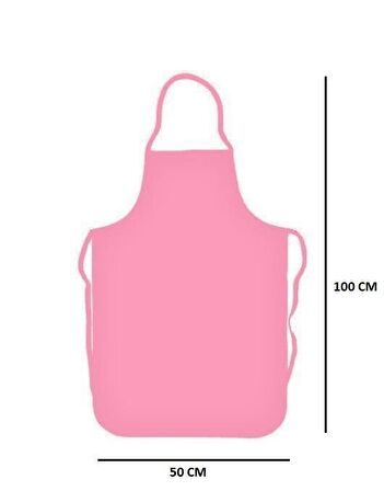 Omniclean Pembe Askılı Mutfak Bulaşık Önlüğü Lamineli 50 x100 cm 