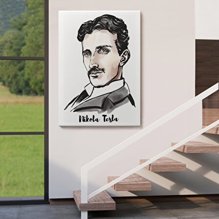 Nikola Tesla Dekoratif Kanvas Tablo 5917