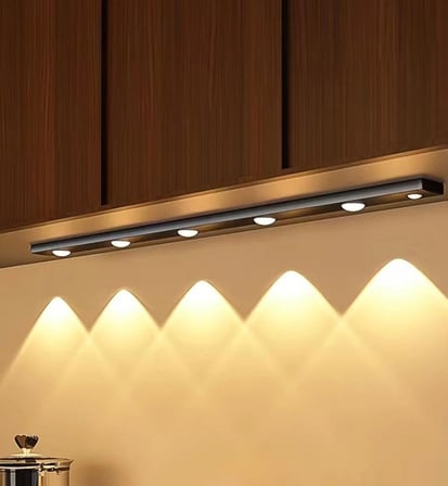 60 CM Dim AYARLI 3 Renk Ayarlı Şarjlı Hareket Sensörlü 60cm Led Işık Tezgah-Koridor-Ev-Kamp-Merdiven