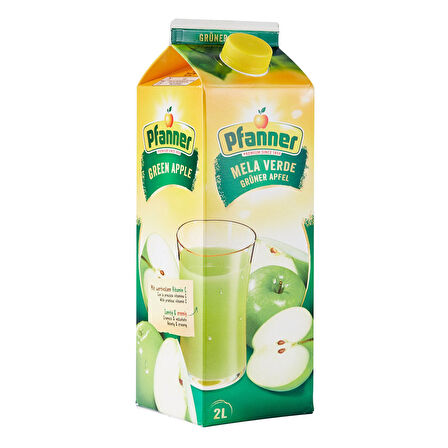 Pfanner 2 lt Yeşil Elma ve Ananas Meyve Suyu 2 li Paket