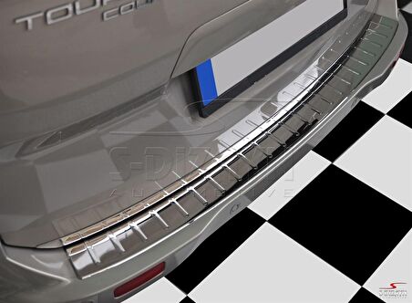 S-Dizayn Ford Courier Krom Arka Tampon Eşiği 2014 Üzeri