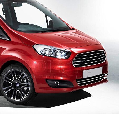 S-Dizayn Ford Courier Krom Ön Tampon Çıta 2 Prç 2014-2017