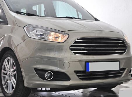 S-Dizayn Ford Courier Krom Ön Tampon Çıta 2 Prç 2014-2017