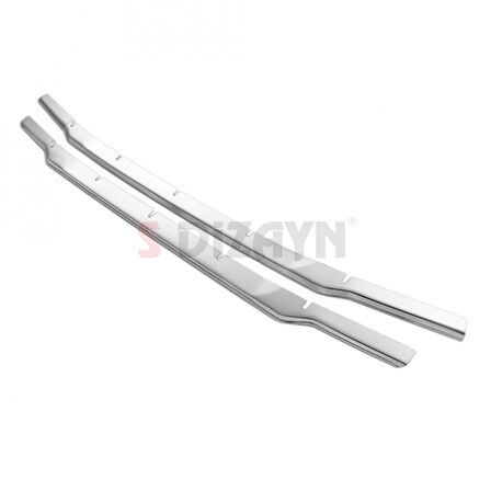 S-Dizayn Ford Courier Krom Ön Tampon Çıtası 2 Prç. 2018 Üzeri