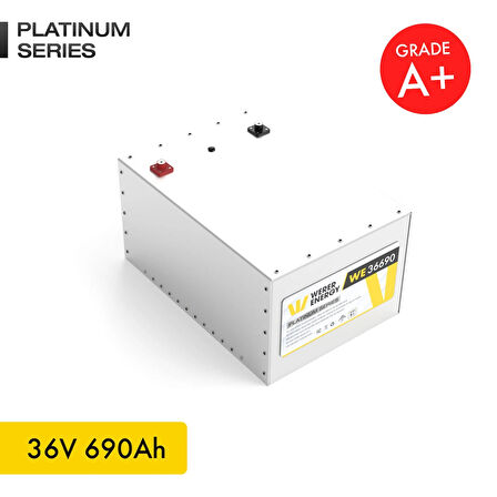 WERER ENERGY 36V 690Ah LiFePO4 Platinum Series Bluetooth'lu Lityum Demir Fosfat Akü 