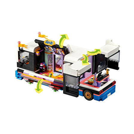 LEGO Friends, Pop Star Turne Bus LEGO Seti,845 parça, +8 yaş