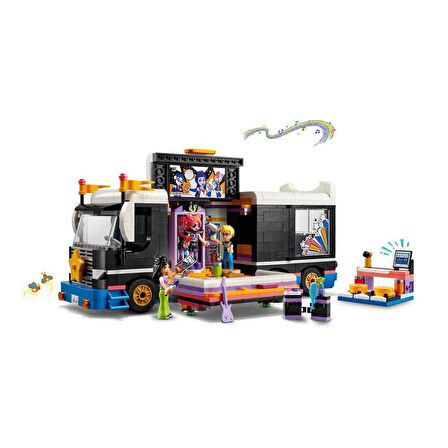 LEGO Friends, Pop Star Turne Bus LEGO Seti,845 parça, +8 yaş