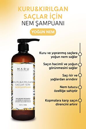 Maru Kuru Ve Kırılgan Saçlar Için Nem Terapisi Şampuanı 750 ml