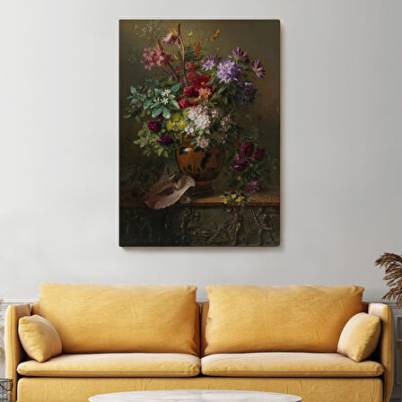 Vazodaki Renkli Çiçekler Tablosu-5925