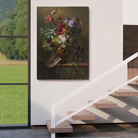 Vazodaki Renkli Çiçekler Tablosu-5925