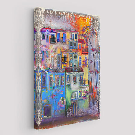 Hollanda Evleri Suluboya Görünümlü Tablo-5926