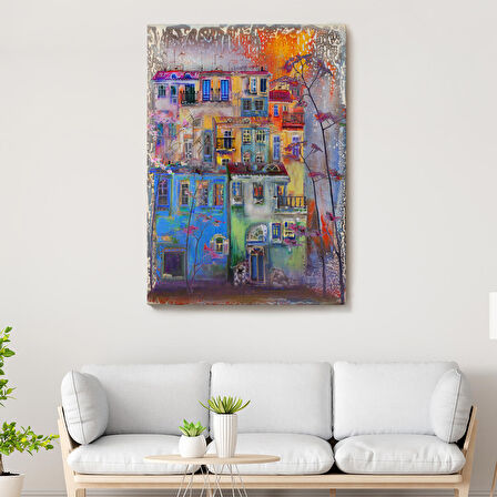 Hollanda Evleri Suluboya Görünümlü Tablo-5926