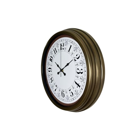 Eskitme Motifli 40 Cm Metal Duvar Saati iegxx