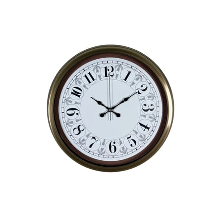 Eskitme Motifli 40 Cm Metal Duvar Saati iegxx