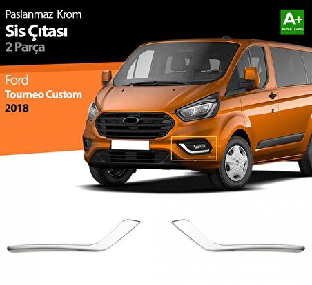 S-Dizayn Ford Tourneo Custom Krom Sis Çıtası 2 Prç 2018 Üzeri
