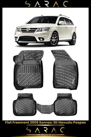 Fiat Freemont 2016 Model Araca Özel 3d Havuzlu Paspas