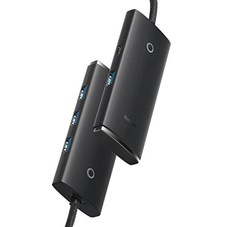 Baseus 100Cm 4 Portlu Type-c To Usb 3.0 Dönüştürücü Çoğaltıcı 5gbps Aktarım Hub, 4x USB, 1x Type C 