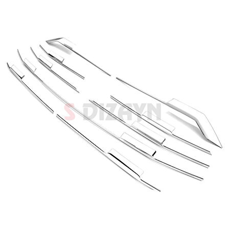 S-Dizayn Ford Tourneo Custom 2 Krom Ön Panjur 9 Prç. 2023 Üzeri A+ Kalite