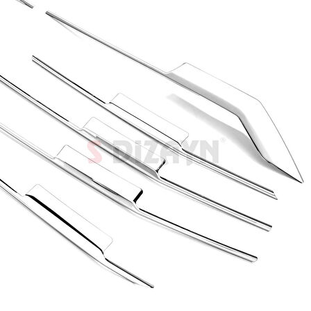 S-Dizayn Ford Tourneo Custom 2 Krom Ön Panjur 9 Prç. 2023 Üzeri A+ Kalite