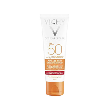 Vichy Capital Soleil SPF 50 Yaşlanma Karşıtı Yüz Güneş Kremi 50 ml