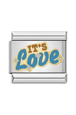 Aşk (It's Love) Çelik İtalyan Charm