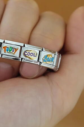 Aşk (It's Love) Çelik İtalyan Charm