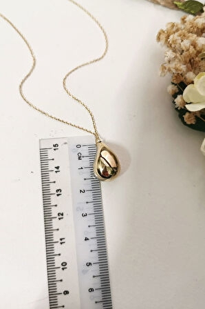 Altın 1.5 Cm Drop Damla Kolye