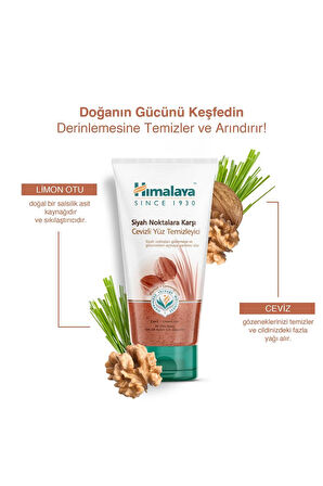 Himalaya Since 1930 Siyah Noktalara Karşı Yüz Temizleme Jeli 150 ml ve Yüz Peelingi 75 ml