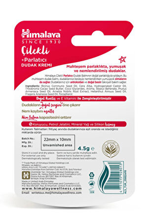 Parlatıcı Dudak Bakım Kremi 4,5 gr 3 Adet | Böğürtlen, Çilek, Kiraz | Silikon, Petrol İçermez