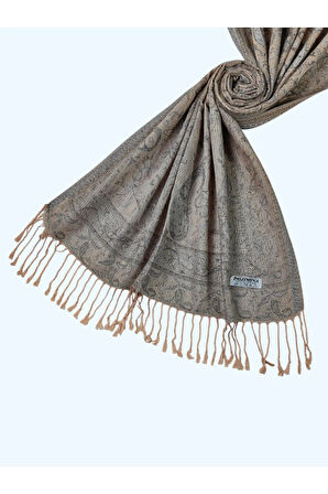 Işıl İpek - Etnik Desen Paşmina Şal 75x190