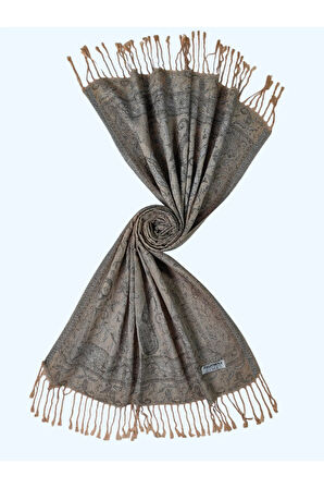Işıl İpek - Etnik Desen Paşmina Şal 75x190