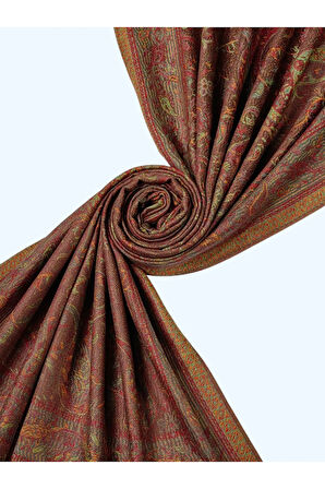 Işıl İpek - Etnik Desen Paşmina Şal 75x190