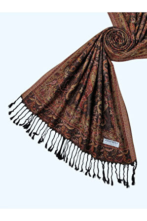 Işıl İpek - Etnik Desen Paşmina Şal 75x190