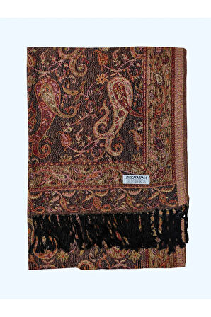 Işıl İpek - Etnik Desen Paşmina Şal 75x190