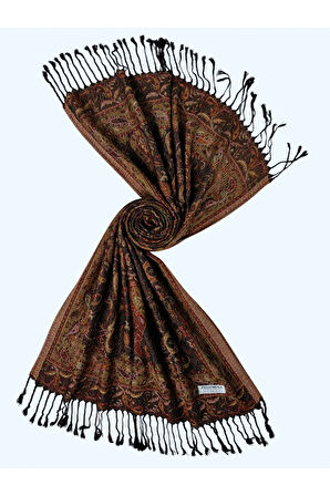 Işıl İpek - Etnik Desen Paşmina Şal 75x190