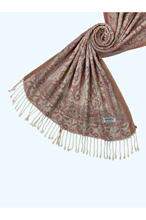 Işıl İpek - Etnik Desen Paşmina Şal 75x190