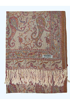Işıl İpek - Etnik Desen Paşmina Şal 75x190