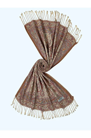 Işıl İpek - Etnik Desen Paşmina Şal 75x190
