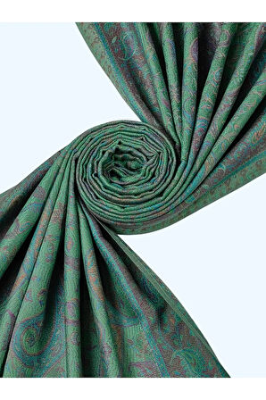 Işıl İpek - Etnik Desen Paşmina Şal 75x190