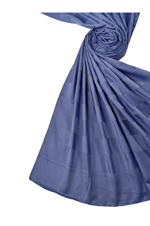 Emproyal Silver Jakar Dama Desenli Şal 75x190 cm