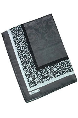 Ecenur Soft Pamuk Leopar Desenli Etnik Şal