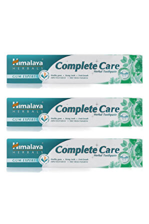 Complete Care Koruyucu Diş Macunu, Bitkisel, Vejetaryen, Florürlü, Parabensiz, Güçlü Dişler, 75 Ml 3 Adet